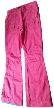 Kinder Cargohose Jeans für Mädchen Pink Größe 158 von Lamici
