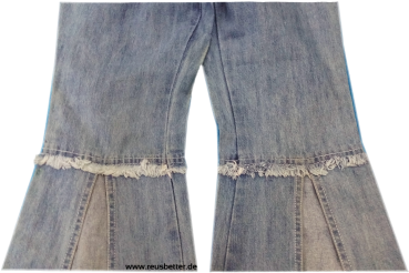 Kinderjeans Palazzohose Mädchen Ausgefallene Jeans 134 von Youngster