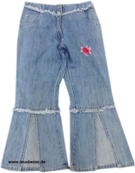 Kinderjeans Palazzohose Mädchen Ausgefallene Jeans 134 von Youngster