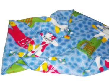 Kleinkinder Baby Fleece Krabbel ☺ Schlafdecke mit kleinen Katzen