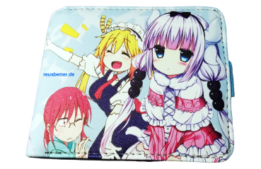 Brieftasche Kobayashi-san Chi no Maid Dragon | Anime Kanna Kamui Motiv Klappgeldbörse