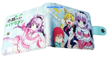 Brieftasche Kobayashi-san Chi no Maid Dragon | Anime Kanna Kamui Motiv Klappgeldbörse
