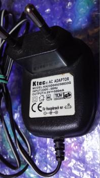 Ktec AC Adapter KA23D045050033G Netzteil Netzgerät - 4.5V 500mA