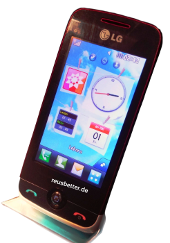 LG GS290 COOKIE FRESH Smartphone | 3 Zoll | 2MP | Android | weiß-rot | Simlock Frei