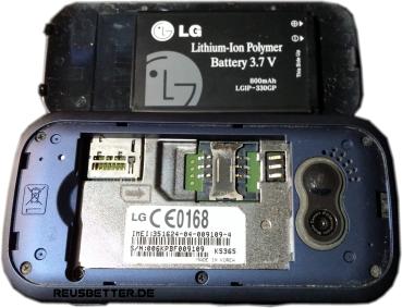 LG KS365 Sliderhandy | mit QWERTZ Tasten | 2,4 Zoll | 2 MP | Simlock Frei