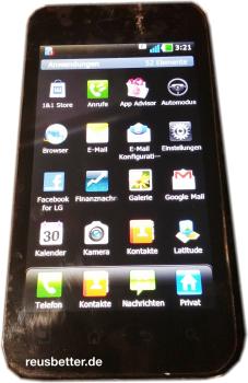 LG Optimus Black P970 | Android Smartphone | 4 Zoll | 1 GHz | Schwarz | 5 MP