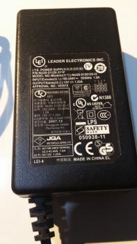 Alimentatore 12V 1.25A Leader Electronics NT15-Y120125-A1 – I.T.E. Nuovo