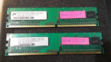 MDT PC Arbeitsspeicher 2x 512MB PC333 SDRAM PC RAM
