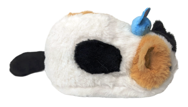Nemuneko Kawai Maneki Neko Süße Katzenrolle mit Maus und Geheimfach