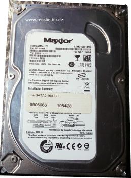Maxtor DiamondMax 22 - 160GB - STM3160813AS - SATA - 3.5 Zoll Intern