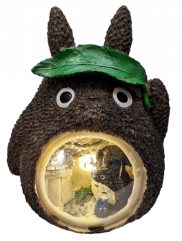 Mein Nachbar Totoro mit Blatt Figur Spielzeug LED Nachtlicht Miyazaki Hayao