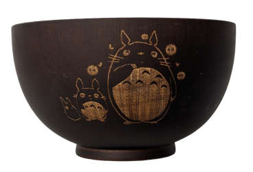 Mein Nachbar Totoro Ramen Schüssel Bowl Set aus Holz Studio Ghibli