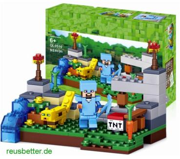 Minecraft Motiv Steve Bausteine Serie | kombinierbar