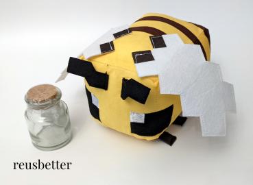 Pixelblock Bee Plushie Minecraft Game Plüsch Biene