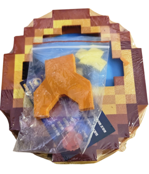 Minecraft inspirierte Kompass Uhr 3D 24h Wand Tisch Deko