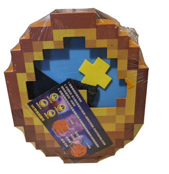 Minecraft inspirierte Kompass Uhr 3D 24h Wand Tisch Deko