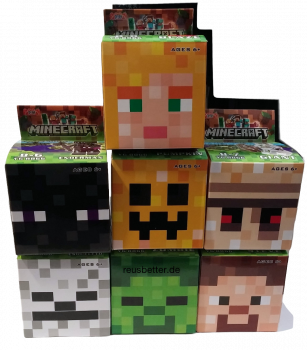 Schlüsselanhänger Minecraft Motiv Set シ  Steve シ  Sammel Box Set