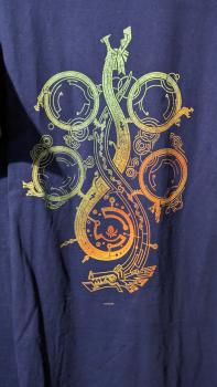 Monster Hunter Wilds Symbol T-Shirt blau XL