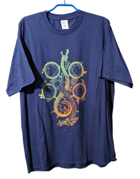 Monster Hunter Wilds Symbol T-Shirt blau XL