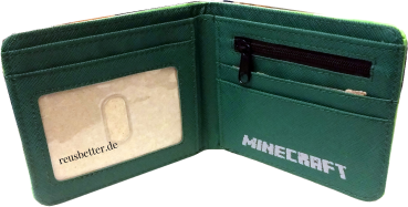 Motiv Minecraft ❖ Pixelblock ❖ Portmonee - Klapp-Geldbörse ❖ 2 Motive zur Auswahl