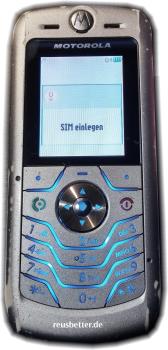 Motorola MOTO SLVR L6 Handy | 2 Zoll | 0.3 MP | Klassisch/Candy-Bar | Silber | Simlock Frei