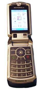 Motorola RAZR V3x Klapphandy | 2.2 Zoll | 2 MP | 3 G | Blau/Schwarz | Simlock Frei