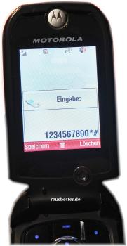Motorola V1050 Klapphandy - Schwarz| 1.3 MP | 2,2 Zoll | UMTS | Simlock Frei