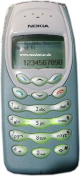 NOKIA 3410 Handy | Klassisch/Candy-Bar | Grün | NHM-2NX  | RETRO Handy | ohne Vertrag