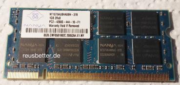 Nanya NT1GT64U8HA0BN-37B |1GB | DDR2 PC2-4200S 533MHz SO DIMM 200-pin RAM