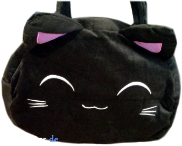 Nemu Neko Samt Plüsch Damen Handtasche Kawaii ► Süße Plüsch Schlafende Katze