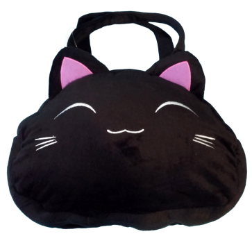Nemu Neko Samt Plüsch Damen Handtasche Kawaii ► Süße Plüsch Schlafende Katze