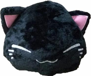 Nemuneko Kawaii Maneki Neko Kissen Schwarz Süße Plüsch Schlafende Katze  Furyu 28cm
