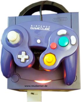 Nintendo GameCube Konsole DOL-001 EUR Lila mit Spiel The Legend of Zelda und Mikro