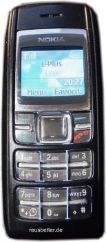Nokia 1600 Handy | 1,4 Zoll | Schwarz | Klassisch/Candy-Bar | SIM Frei