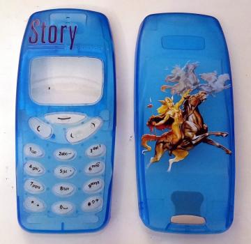 Nokia 3310 Handy Cover ☛ Amazone blau transparent