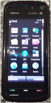 Nokia 5800 XpressMusic Black Red | ohne Simlock | Smartphone Handy | 3,2 Zoll