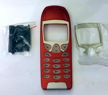 Nokia 6210 Handy Hülle Titanrot Silber Nokia Zubehör