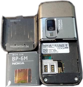 Nokia 6233 Foto Handy | Kamera Bluetooth FSE VW Mercedes | Silber | ohne Vertrag
