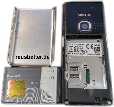 Nokia 6300 Schwarz-Silber | 2.0 Zoll |  Kamera Radio Bluetooth MP3 | SIM Frei