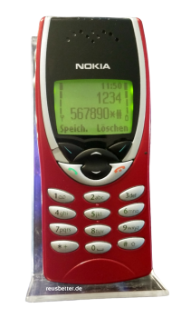 Nokia 8210 Handy | Klassisch/Candy-Bar | Sammler Retro |  Rot | Simlock Frei
