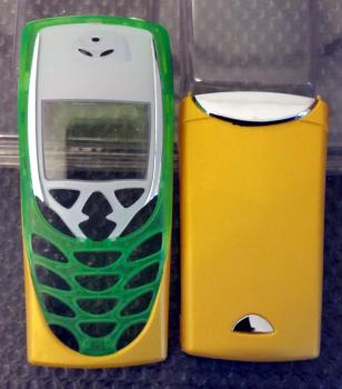 Nokia 8310 Full Cover ☛ gelb/grün matt ☛ Nokia Hülle