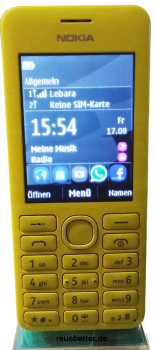 NOKIA ASHA 220 DUAL SIM Handy | Zitronen GELB | 2.4 Zoll | 2.0 MP | 4 GB microSD |  ohne Vertrag