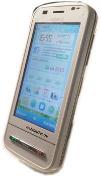 Nokia C6-00 Weiß | Simlock Frei | Smartphone Slider | Qwertz Tastatur | 5MP | 3.2 Zoll