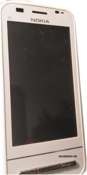 Nokia C6-00 Weiß | Simlock Frei | Smartphone Slider | Qwertz Tastatur | 5MP | 3.2 Zoll