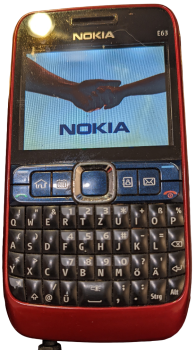 Nokia E63 Candy Bar Handy Qwerty Handy 3G Wifi Bluetooth Mp3 Player 2MP Rot