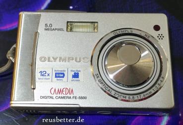Olympus Camedia Digital FE-5500 Digitalkamera | 5 MP | 2,0 Zoll | Bastlergerät