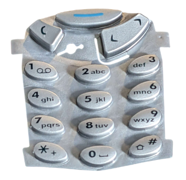 Original Nokia 3310 3330 Handyhülle Grau Blau komplett