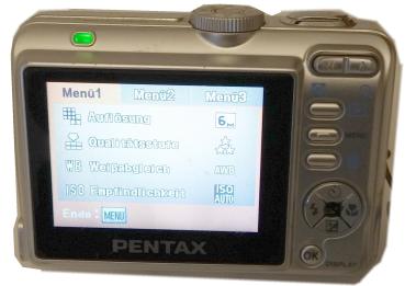 Pentax Optio E10 Digitalcamera 3 x zoom 6.0 MP Silber