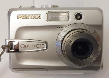 Pentax Optio E10 Digitalcamera 3 x zoom 6.0 MP Silber