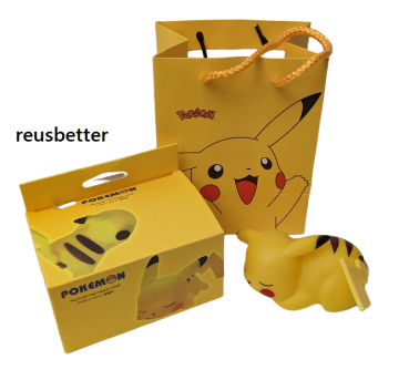 Pikachu Spielzeug シ Nachtlicht シ Pokemon Geschenk Set 3 Teile